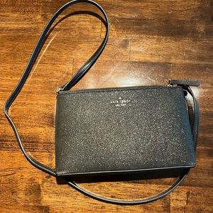 Glitter black Kate Spade crossbody